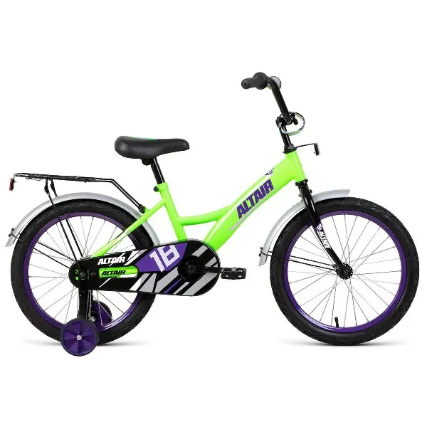Велосипед Altair KIDS 18 (18'' 1 ск.) 2020-2021 ярко-зеленый/фиолетовый 1BKT1K1D1004 |
