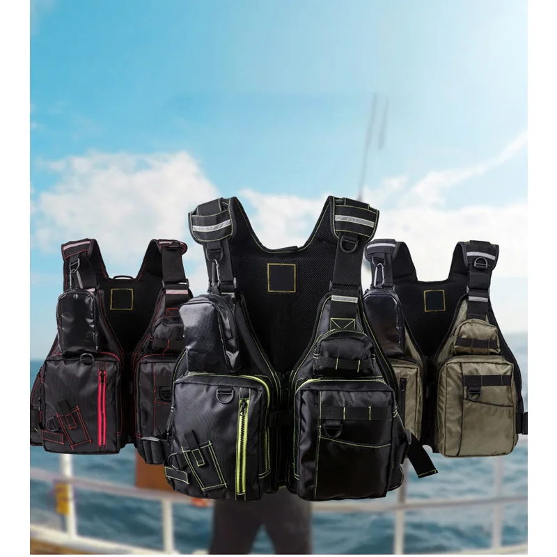Large buoyancy Professional life vest Multi-pocket fishing vest removable fishing  jacket fishing tackle floating vest - AliExpress