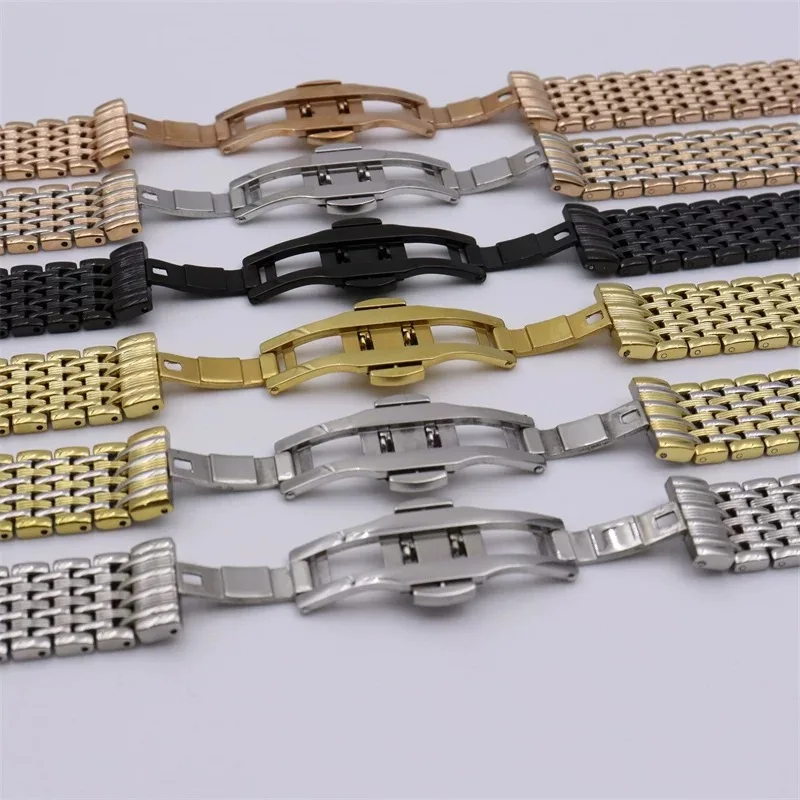 Stainless Steel Foldable Buckle Watchband Strap Accessories
