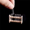 Hot Sale 5pcs/set Laboratory Glass Test Tubes with Wooden Rack Set 1:12 Dollhouse Miniature Accessory Decoration Ornament 1