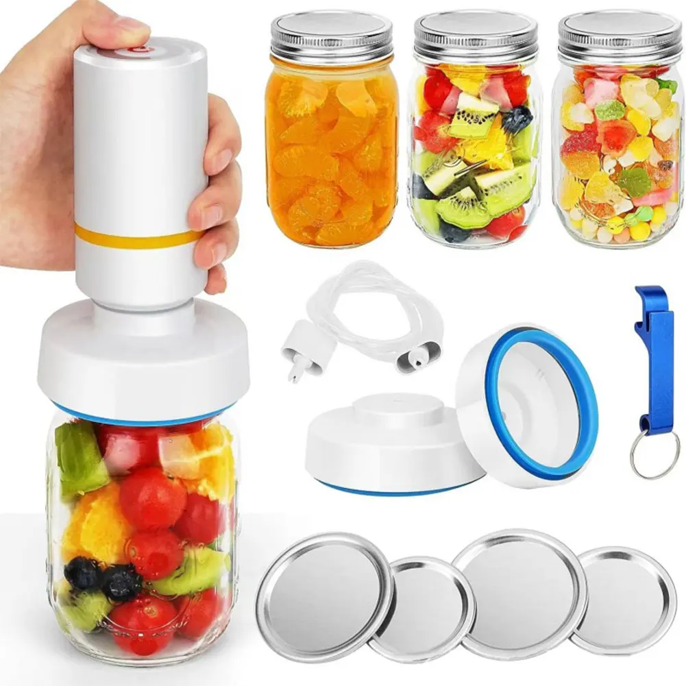 Jar Sealer, Universal Jar Sealer Kit for Regular and Wide Mouth, Jar Vacuum  Sealer Compatible for Foodsaver - AliExpress