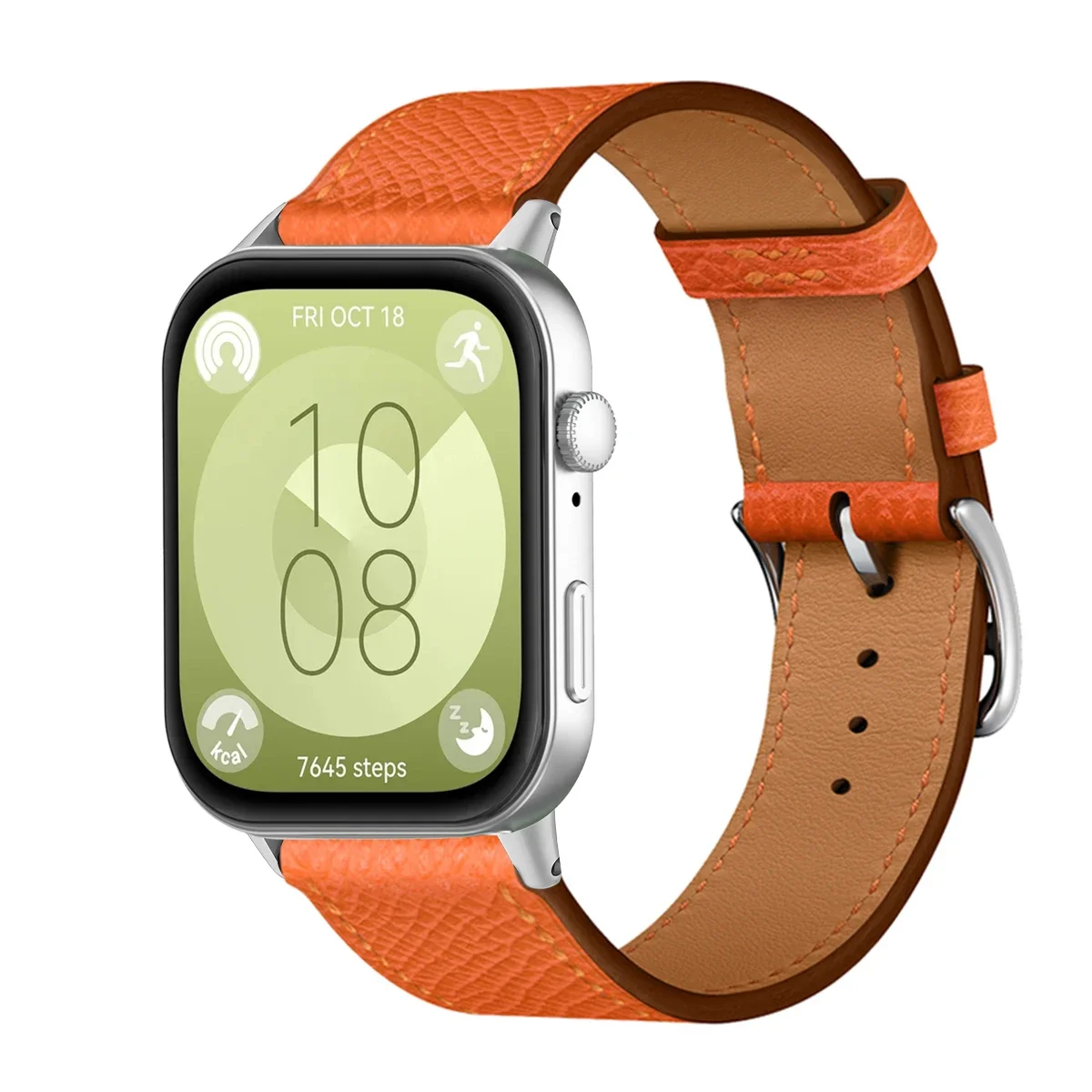 Premium PU Leather Sport Wristband Bracelet - Universal Smartwatch Replacement Strap