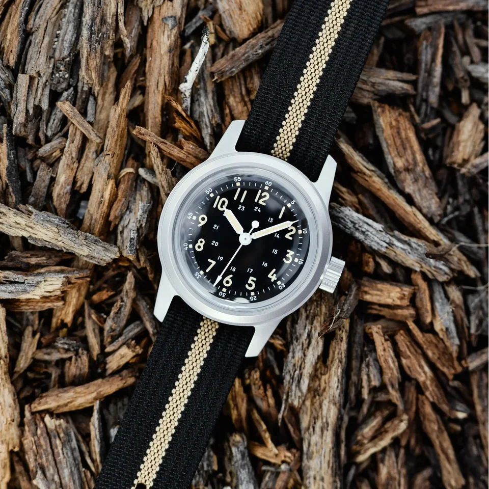 Rdunae-男性用レトロミリタリーウォッチ,316lステンレススチール,k1