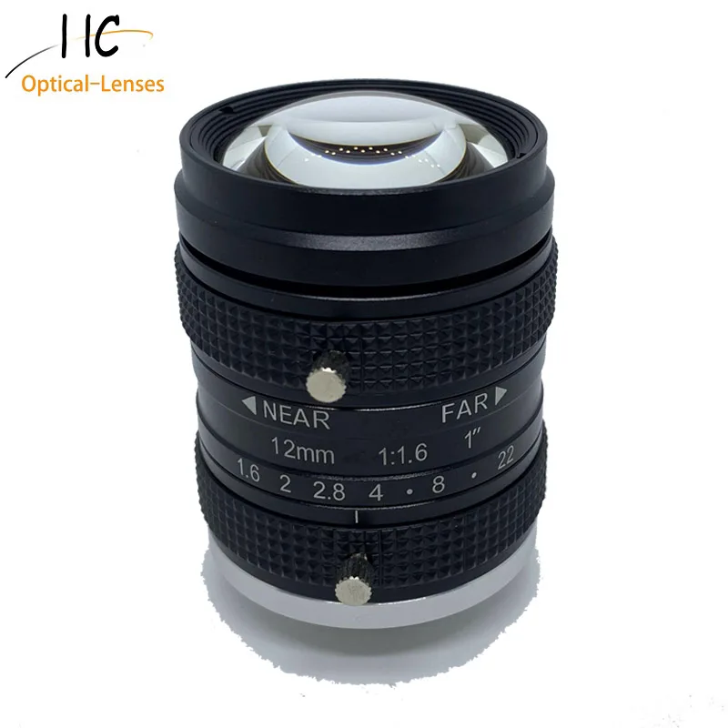 1인치 5.0 메가픽셀 8mm 12mm 16mm 20mm 25mm 35mm C 마운트 F1.4 머신 비전 및 산업용 테스트용 수동 산업용 렌즈
