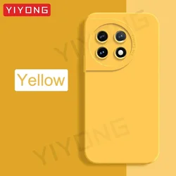 Silky Liquid Silicone Shockproof Phone Case - YIYONG for OnePlus ACE 3 (Yellow)