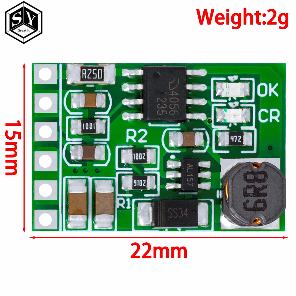 3.7V 4.2V Charger 5V 6V 9V 12V Discharger Board DC DC Converter Boost Module For Diy Solar Mobile Power Chargewer 18650 lithium 4
