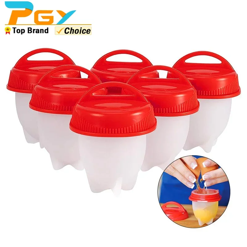BPA Free Silicone Egg Boiler Steamer Non-stick Egg Cook Cups Fast Poacher for Breakfast 3/6pcs,egg boiler mold cup,egg cooker,silicone egg poacher,egg poacher
