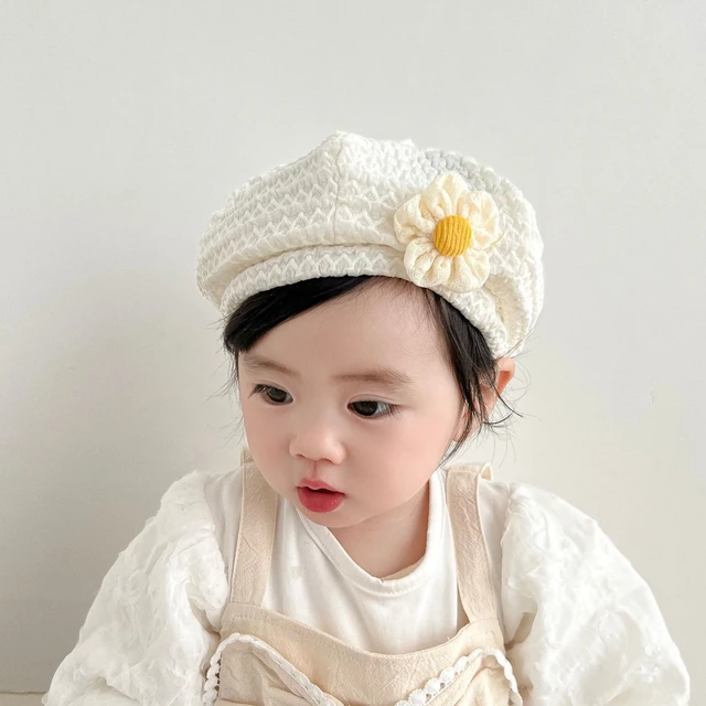 Boina de pintor para bebé, gorros de punto para niño y niña de 0 a 4 años,  color Beige, marrón y albaricoque - AliExpress