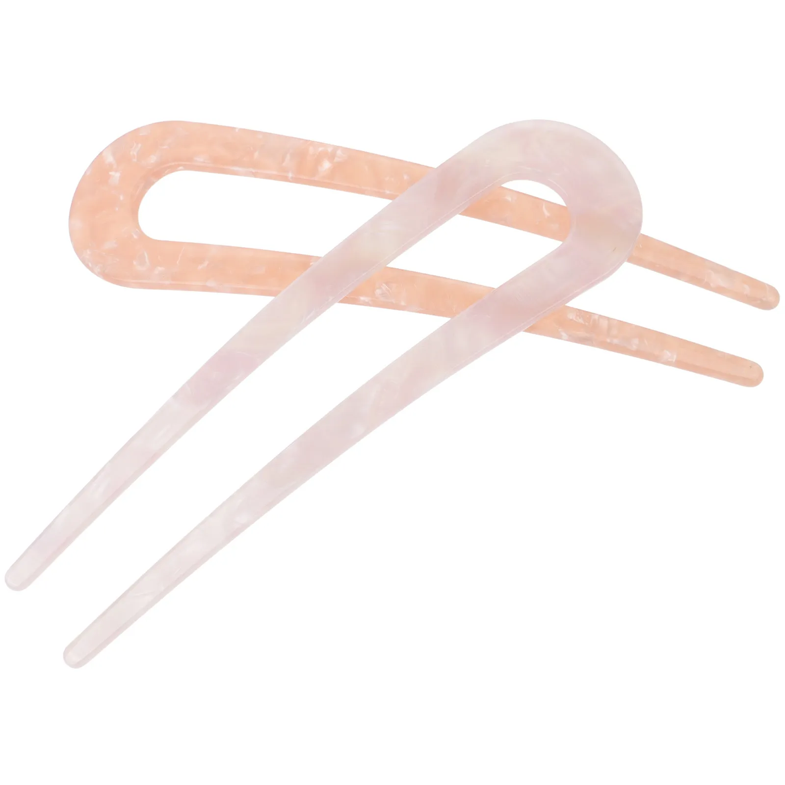 여성을위한 2pcs U 자형 핀 웨딩 파티 데일리웨어 실용적인 헤어 스틱 번 메..