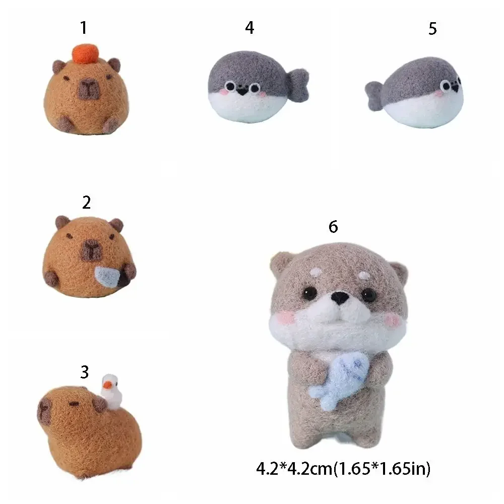 Wool Needle Felting Kit For Beginner Starers Needle Felting Kits For DIY Art Craft Homemade Pendant Chrismas Gift Friends