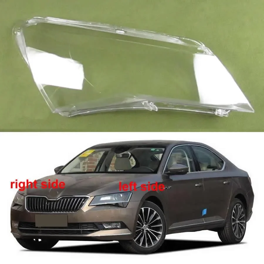 

Transparent Headlight Cover Headlamp Shell Clear Lens Plexiglass Replace Original Lampshade For Skoda Superb 2016 2017 2018