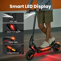 Trottinette électrique iScooter W8 750W pour adultes, batterie 48V 14Ah, autonomie maximale de 40 km, pneus pneumatiques de 9,3 pouces, double suspension tout-terrain, trottinette électrique pliable pour les trajets quotidiens avec écran intelligent et contrôle par application pour les déplacements en ville 4