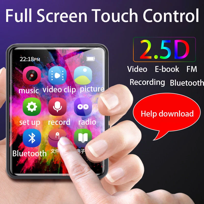 2022 Portable Full Touch Screen Mp3 Player 4gb Music Player With Fm Radio  Video Player E-book Player Mp3 With Built-in Speaker - Mp3 Players -  AliExpress