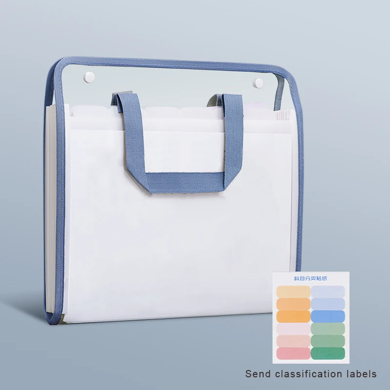 13-Layer A4 Expanding File Folder Organizer Multi-layer Filing Transparent for Documents Aesthetic Paper Work School Home
