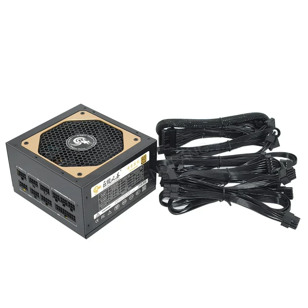 풀 모듈식 ATX 850W 80 플러스 골드 20 + 4 핀 12V 전문 E-스포츠 비디오 게임 컴퓨터 PSU, PC 데스크탑 전원 공급 장치