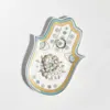 Ceramic Dish coffee cup tray Decorative Hamsa Hand Plates Storage Tray Key storage disc 1