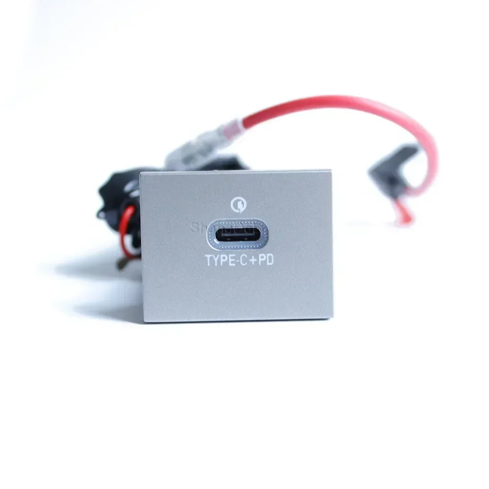 12V/24V 자동차 듀얼 USB QC3.0 Type-C 충전 포트 퓨즈 박스 소켓 포드 포커스 2004-2011 액세서리 용 빠른 전화 충전기 어댑터