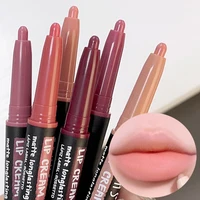 3D Matte Lipstick Lipliner Pencil Waterproof Lasting Outline Lips Contouring Smooth Nude Non-stick Cup Lipstick Crayon Cosmetics 1