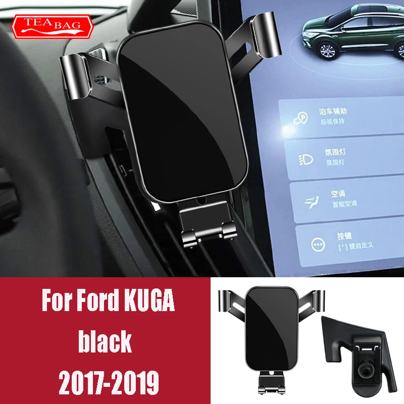 포드 이스케이프 탐색기 랩터 F150 쿠가 2016-2020 GPS 에어 벤트 마운트 브래킷 스냅 타입 액세서리에 대한 조정 자동차 전화 홀더