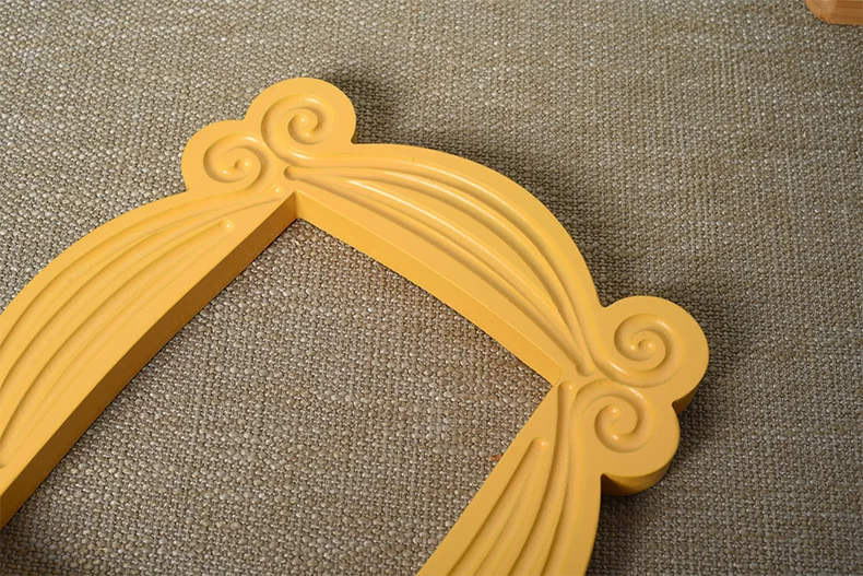 Cadre de porte cadre de porte en bois jaune, série TV Friends, fait à