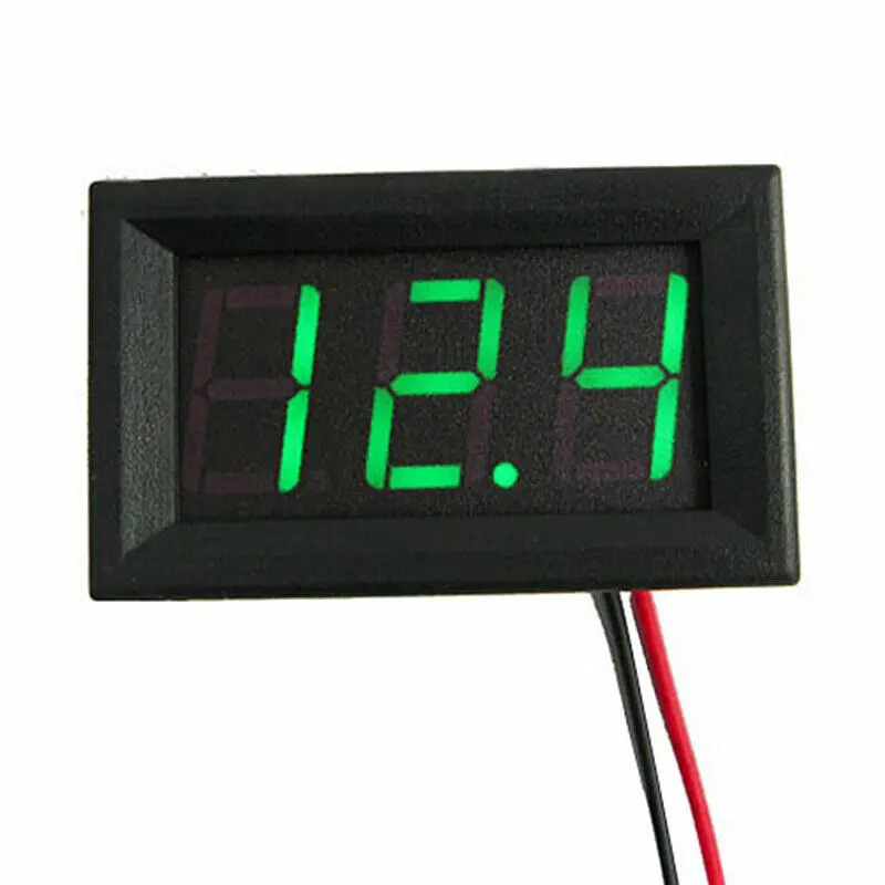 DC4.5V-30V Waterproof Digital Voltmeter Car Boat Motorcycle 0.56inch LED Display thumbnail 3