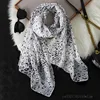 2023 Fashion Printed Leopard Chiffon Hijab Scarf Women Pareo Lady Bandanas Beach Towels Summer Muslim Veil Wrap Female Foulard 5