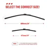 Car Front Rear Wiper Blades For VW Volkswagen Golf 5 V MK5 2006-2009 Windshield Windscreen Window Wash 24"+19"+13" LHD RHD 4