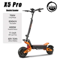 Trottinette électrique pliable TOURSOR X5 Pro, moteur 6000W, vitesse 85 km/h, autonomie 70 km, batterie 60V/35AH, pneus 11 pouces, pour adultes 1