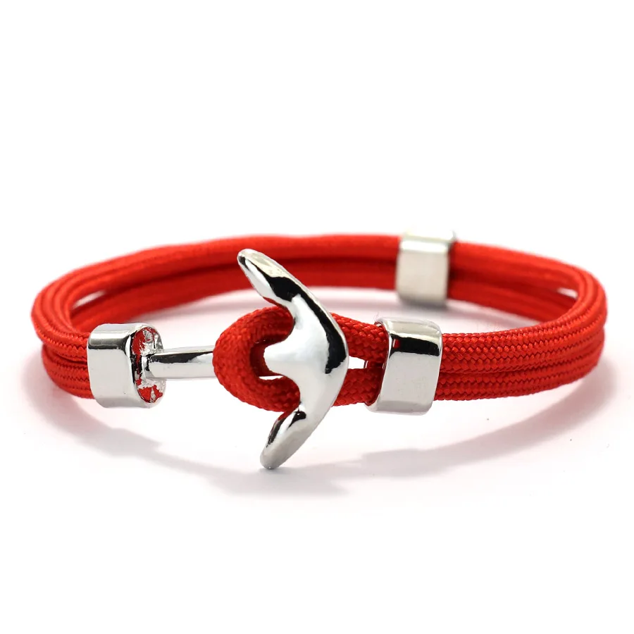 Marine Style Paracord Anchor Bracelet for Men