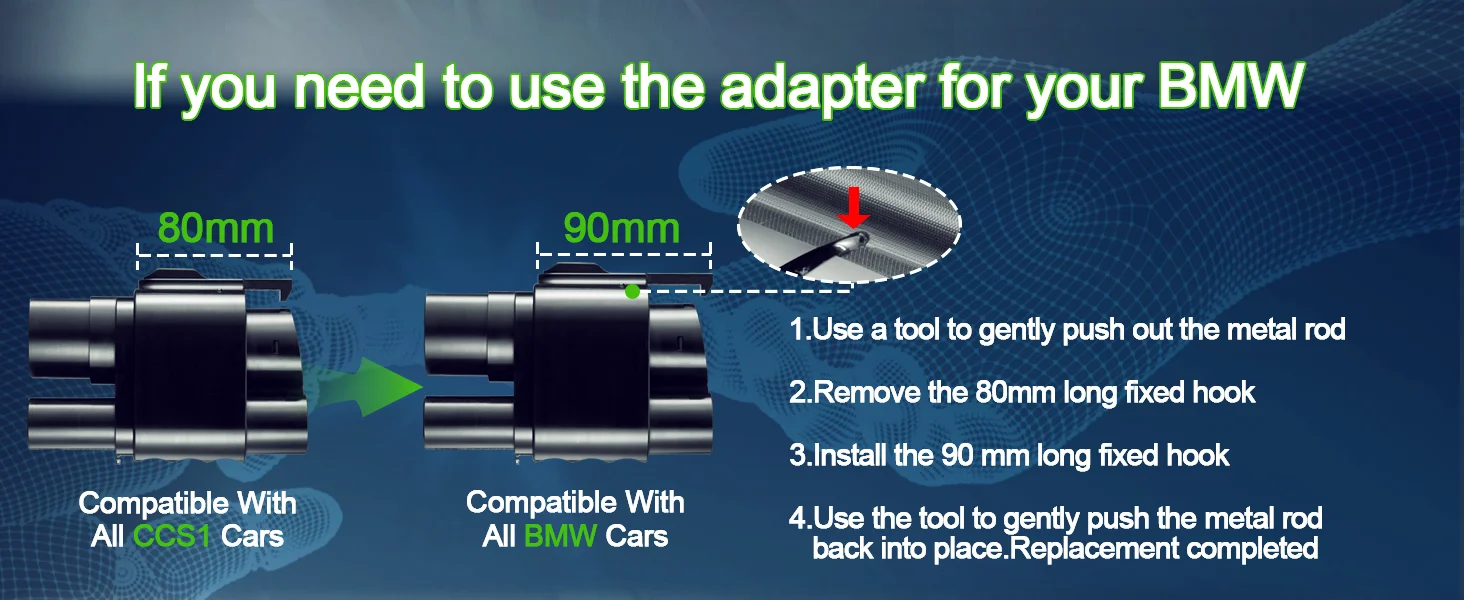 CCS2 to CCS1 EV Charging Adapter