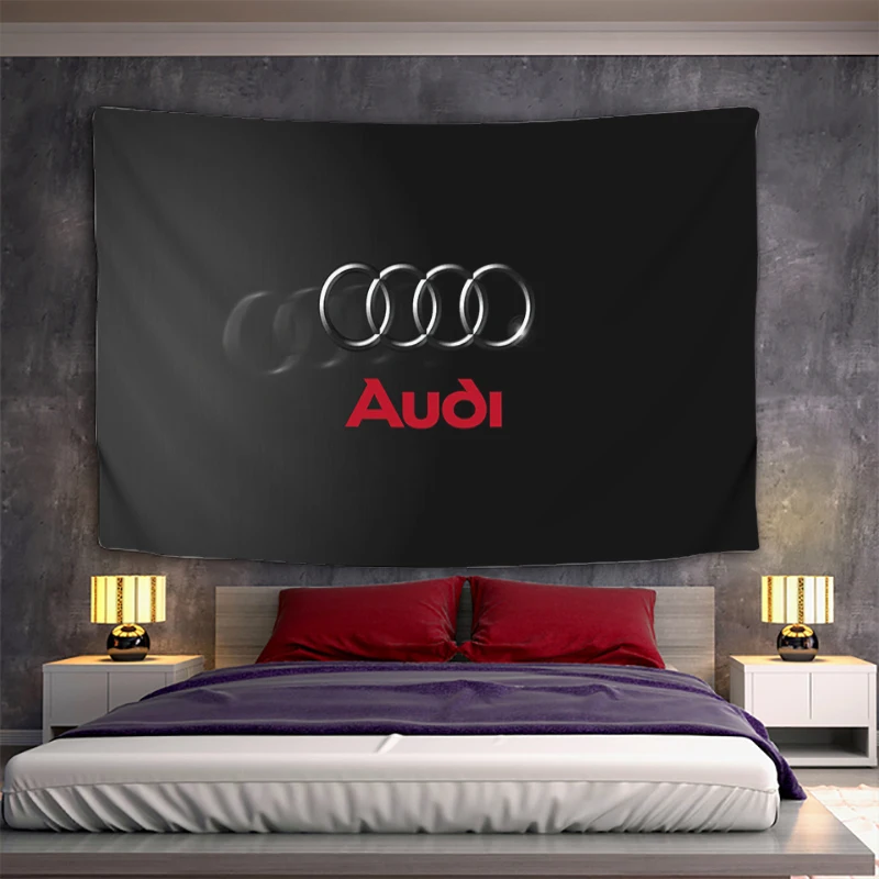 

Wall Tapestry AudiS Car Kawaii Room Decor Aesthetic Art Mural Tapestries Decoration Home Decors Boho Bedroom Cute Hanging Fabric