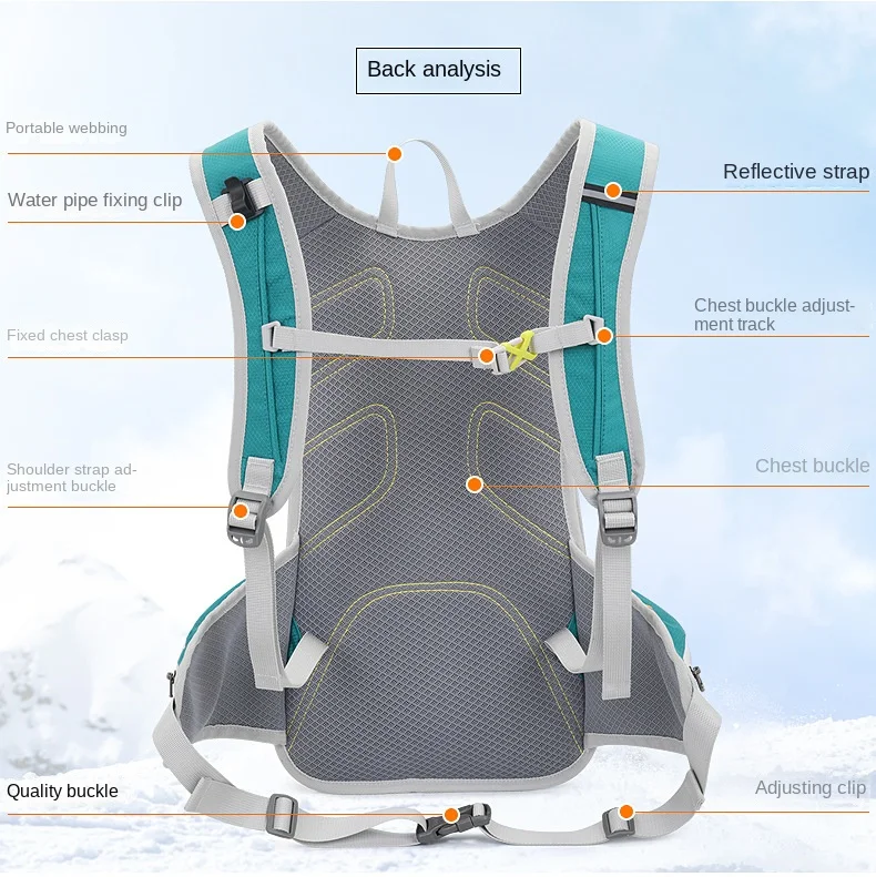 Description Picture 5 of itemMen's Lightweight Sports Backpack Outdoor 20L Mountaineering Waterproof Riding Bike Backpack Women's Running Cycling Water Bag