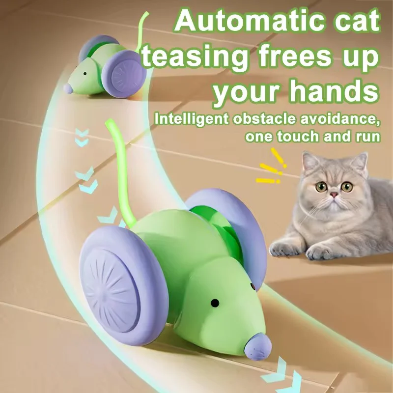 Electric Moving Mouse Cat Toy: Automatic Interactive Entertainment for Indoor Cats and Kittens