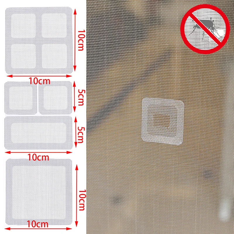 

9/15pcs Adhesive Fix Net Window Home Anti Mosquito Fly Bug Insect Repair Screen Wall Patch Stickers Mesh Window Screen