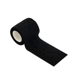 Colorful Sport Self-Adhesive Elastic Bandage Wrap for Joint and Muscle Support (4-Black)