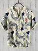 Spring and summer men's and women's shirts independent station casual fish pattern Hawaiian style printed shirts men's tops 1
