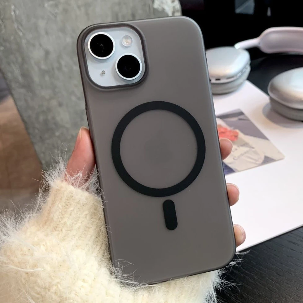 Ultra-Thin Translucent Magnetic Matte Shockproof Bumper Case