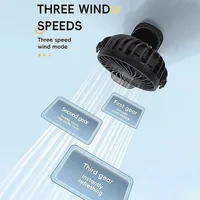 Rechargeable Portable Electric Fan 720° Rotating Hanging Clip Fan Night Light Air Cooler Outdoor Camping Small fans ventilador 2