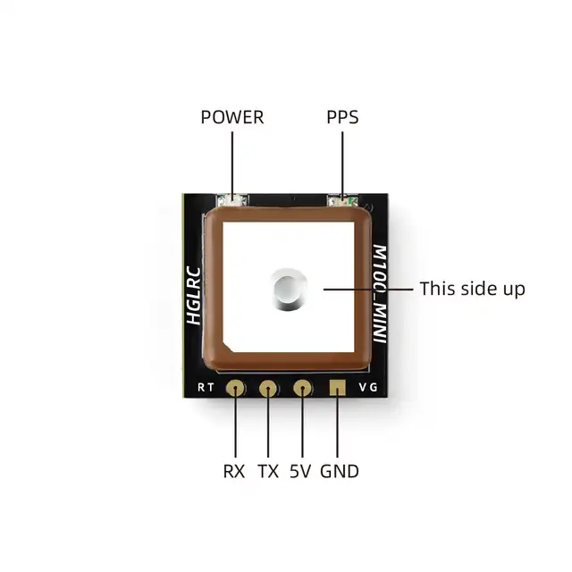 HGLRC M100 MINI GPS Module Built-in Ceramic Antenna for RC Airplane FPV Freestyle Long Range Drones DIY Parts 4