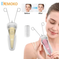 KEMOKO Cotton Thread Epilator Electric Women Facial Hair Remover Defeather Instant Hair Removal Threading Depilation LCD Display 1