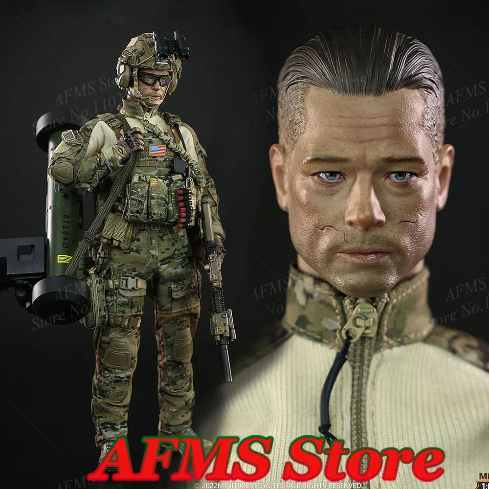 

MINITIMES M042 1/6 Scale Collectible Figure Brad Pitt US Army Special Forces Team Full Set 12Inch Action Figure Men Soldier