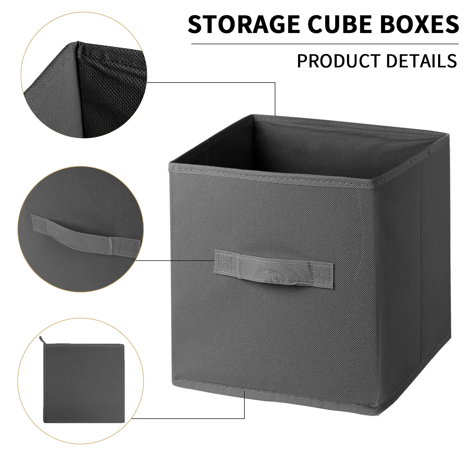 Foldable Fabric Storage Cubes Drawer For Closet And Toys Storage Home Supplies Clothing Underwear Storage box 2