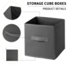 Foldable Fabric Storage Cubes Drawer For Closet And Toys Storage Home Supplies Clothing Underwear Storage box 2