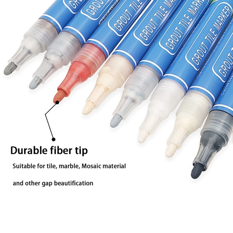 Home Tile Grout Pen Refill Wall Grout Refresher Marker Water Resistant Instant Repair Anti Mould for Kitchen Bathroom
