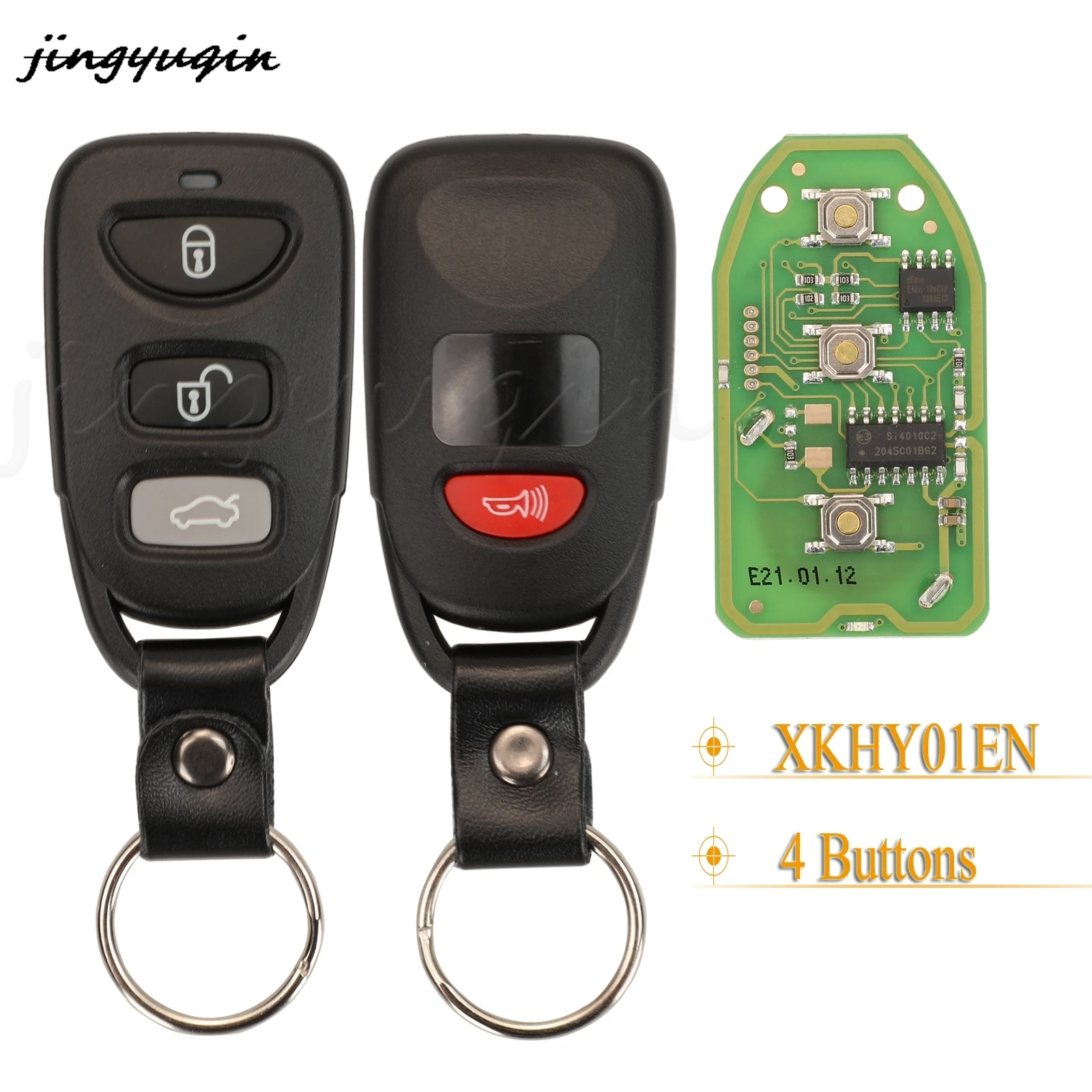 

Jingyuqin 3 + 1 кнопки Xhorse XKHY01EN провод универсальный дистанционный ключ для Hyundai английская версия с Xhorse VVDI ключ инструмент