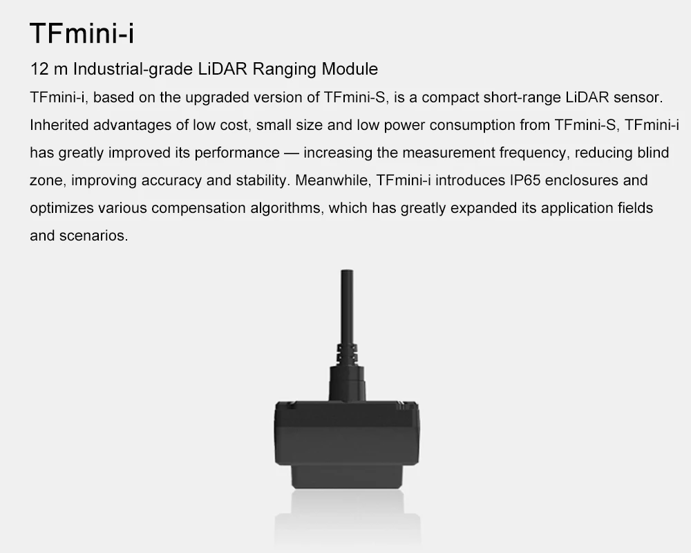 Benewake TFmini-i 12M Industrial-grade LiDAR Ranging Module Range Finder Sensor