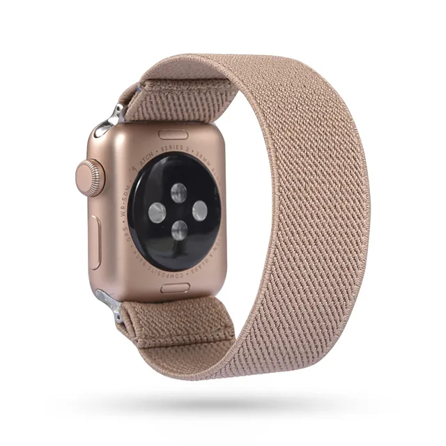 Elastic Scrunchie Strap Band for Apple Watch 7 5 6 4 8mm 40mm 42mm 44mm Women Bracelet for iwatch series 7 6 se 5 4 45mm 41mm coffee