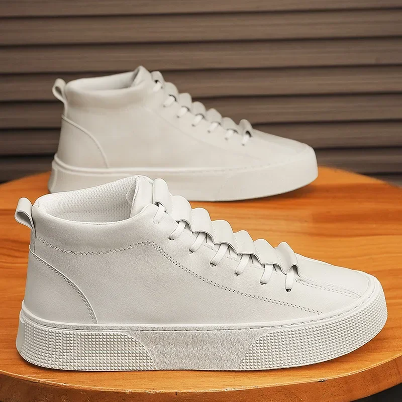 Zapatos vulcanizados de moda para hombre para la primavera de 2025/ con diseño superior alto 5