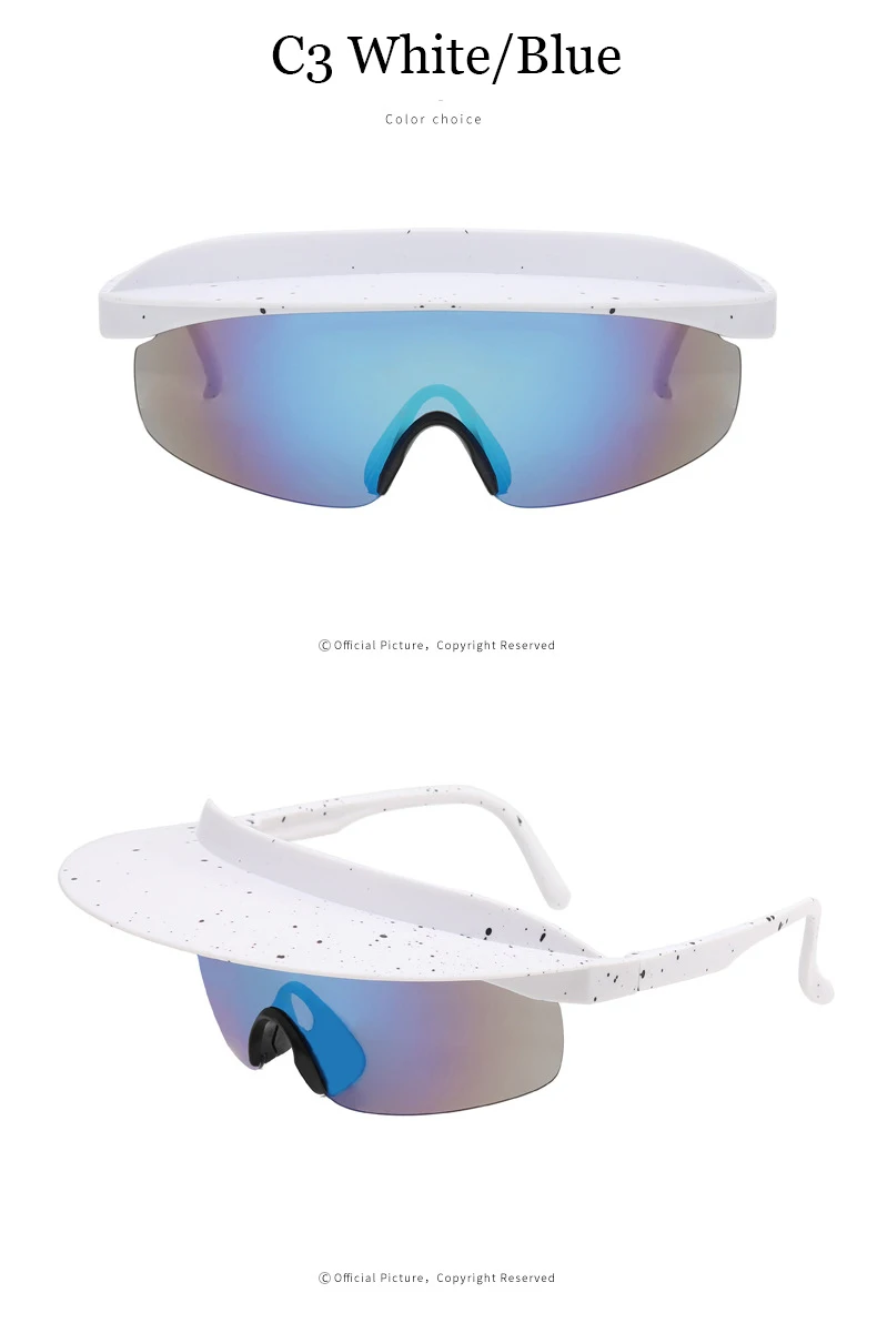 Lunettes de soleil de cyclisme oversized visière sport_voghion.com