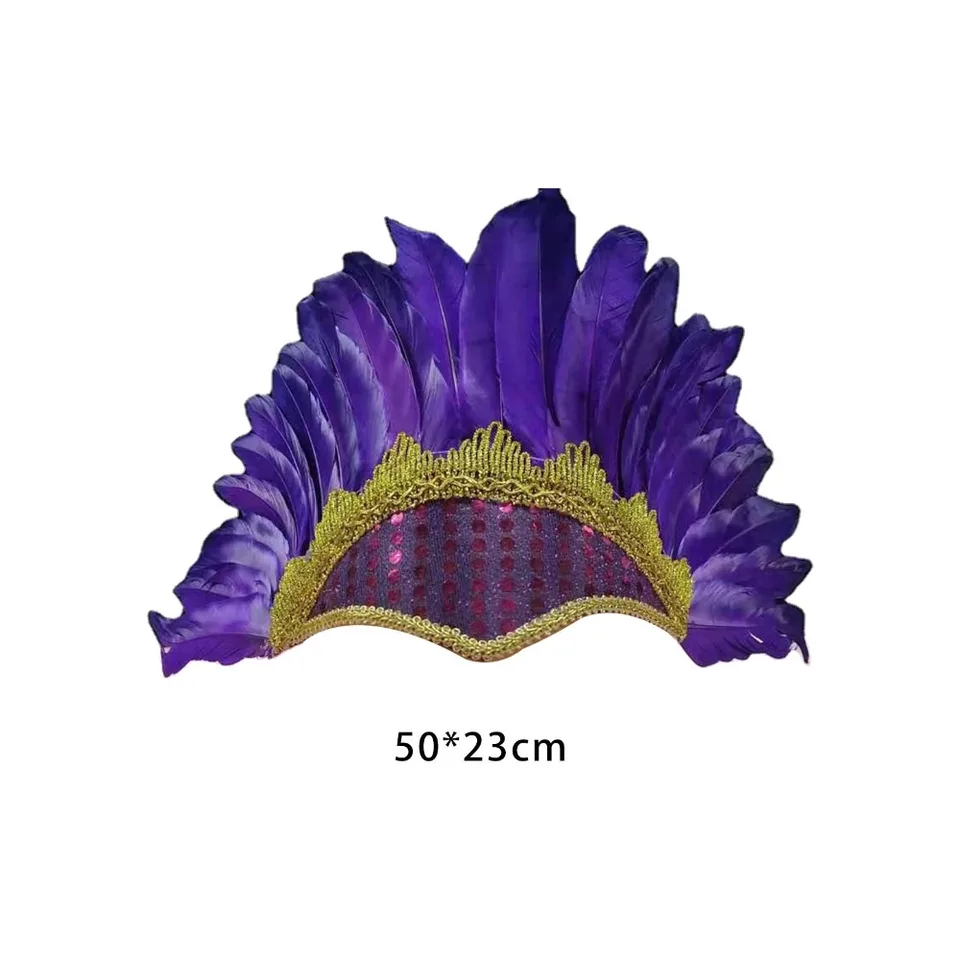 1 pezzo Clip piuma per capelli, Cappello a cilindro vintage, Fascia con piume finte e nastro di